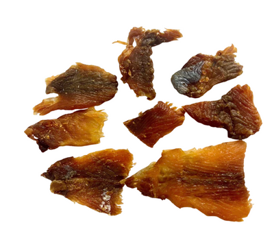 Friandises lamelles de truite et de saumon