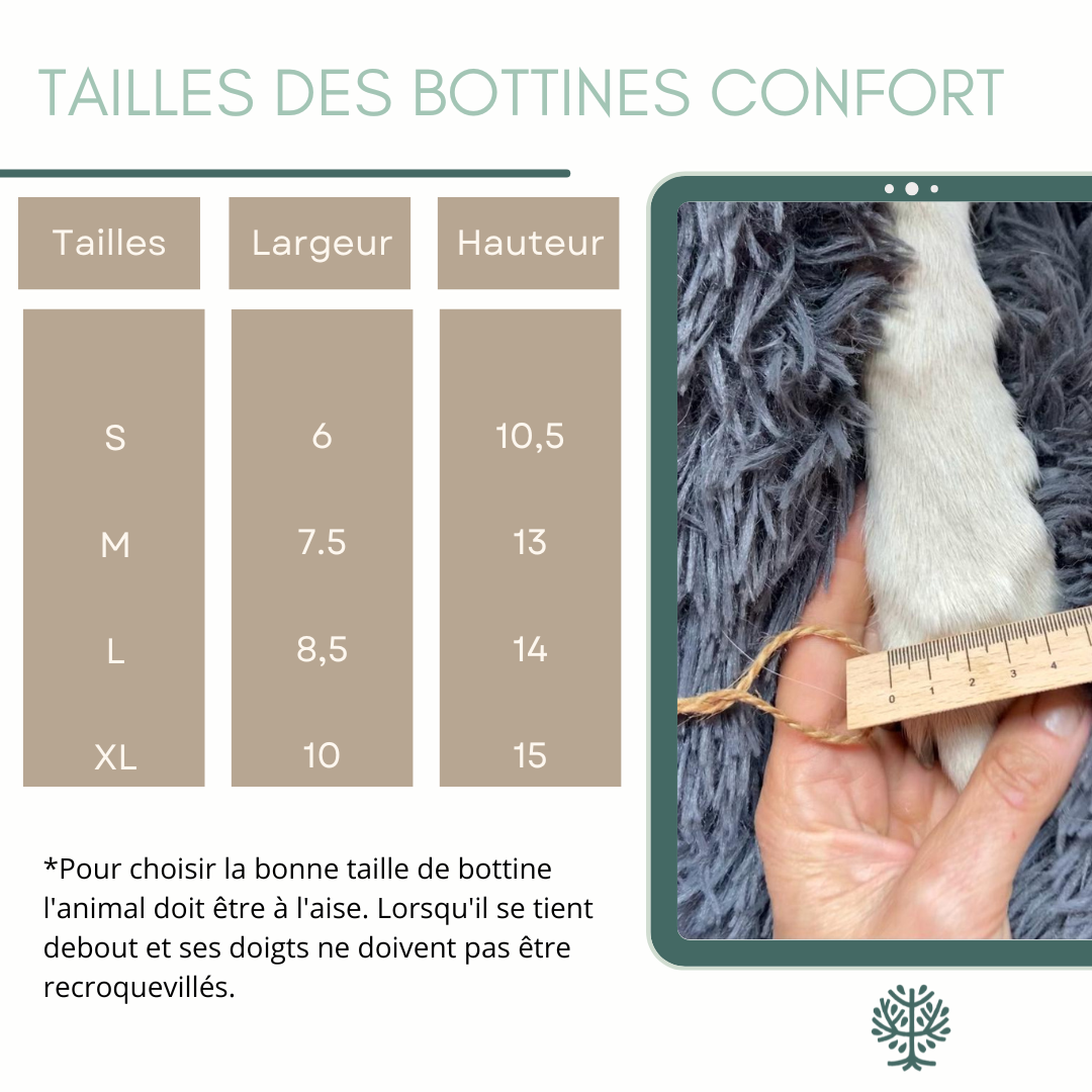 Bottines confort chien