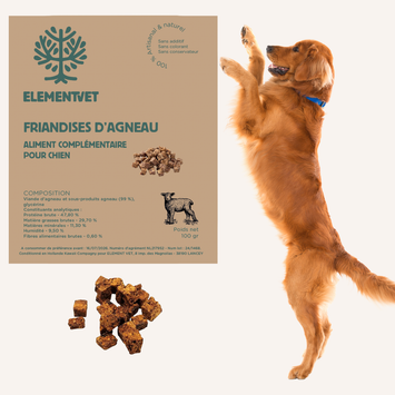 Friandises naturelles à l’agneau pour chien et chats