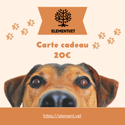 Carte cadeau sur la boutique
